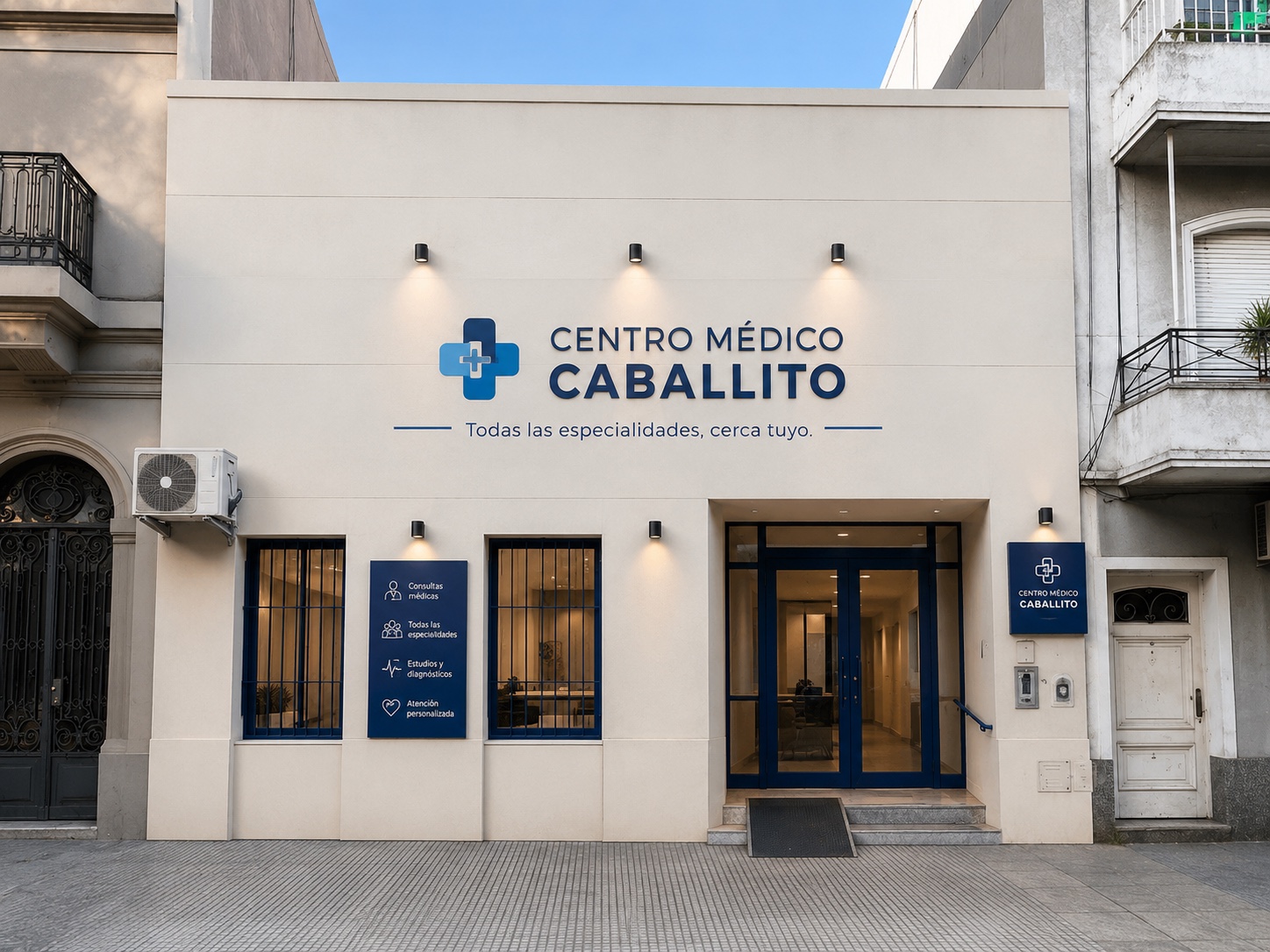 Fachada del Centro Médico Caballito en Av. Directorio 1662